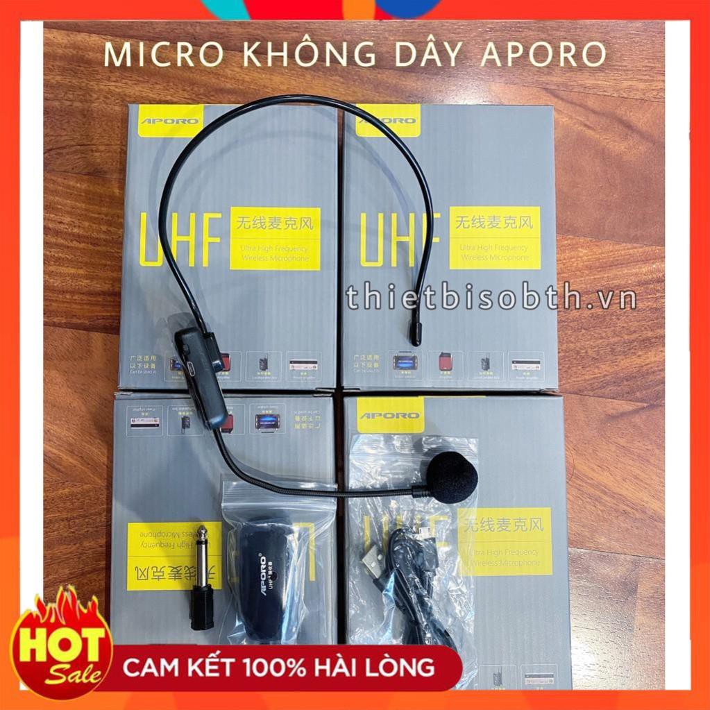 [Hàng Xịn] Micro Không Dây Aporo UHF Dùng Cho Máy Trợ Giảng