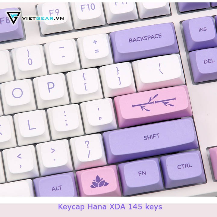 Bộ nút bàn phím Keycap Hana XDA PBT 145 nút