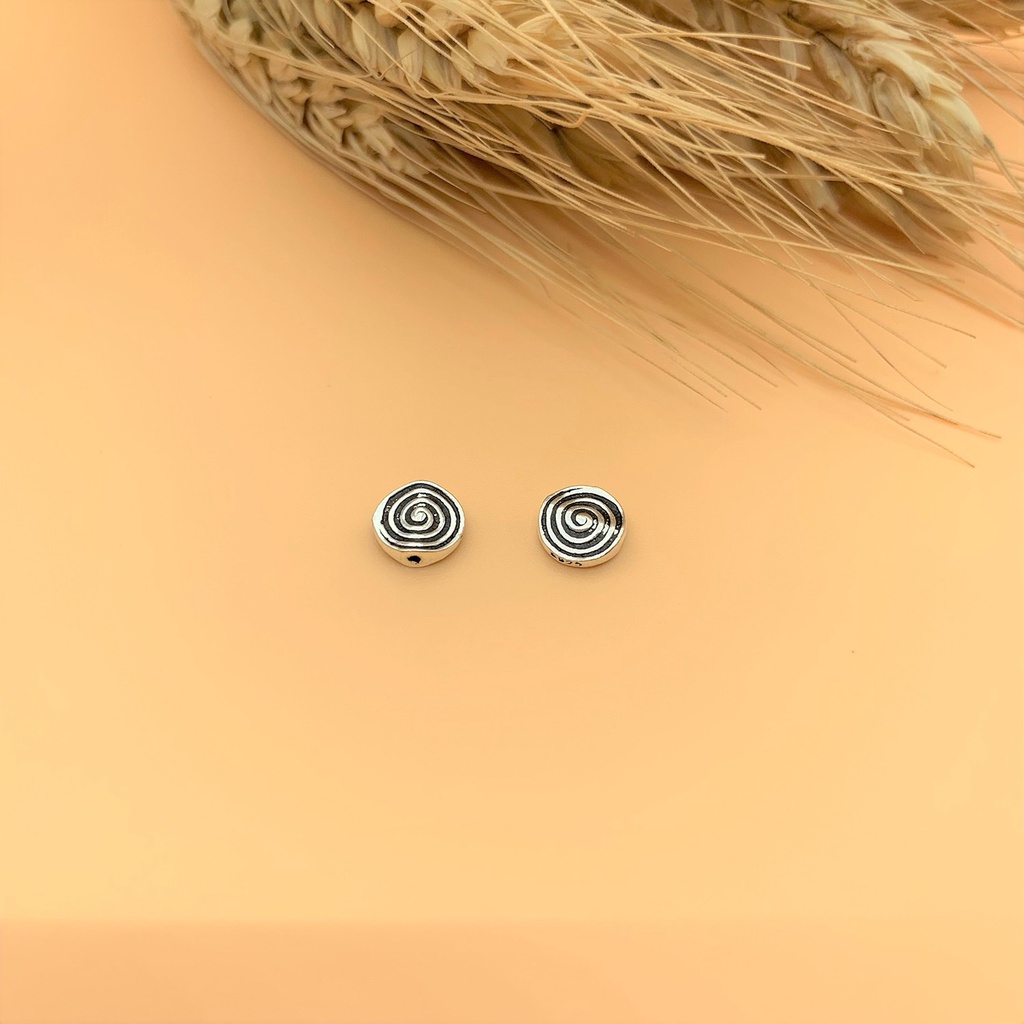 Charm nối bánh xe lốc xoáy - Charm Bạc 925 - Mã CA024