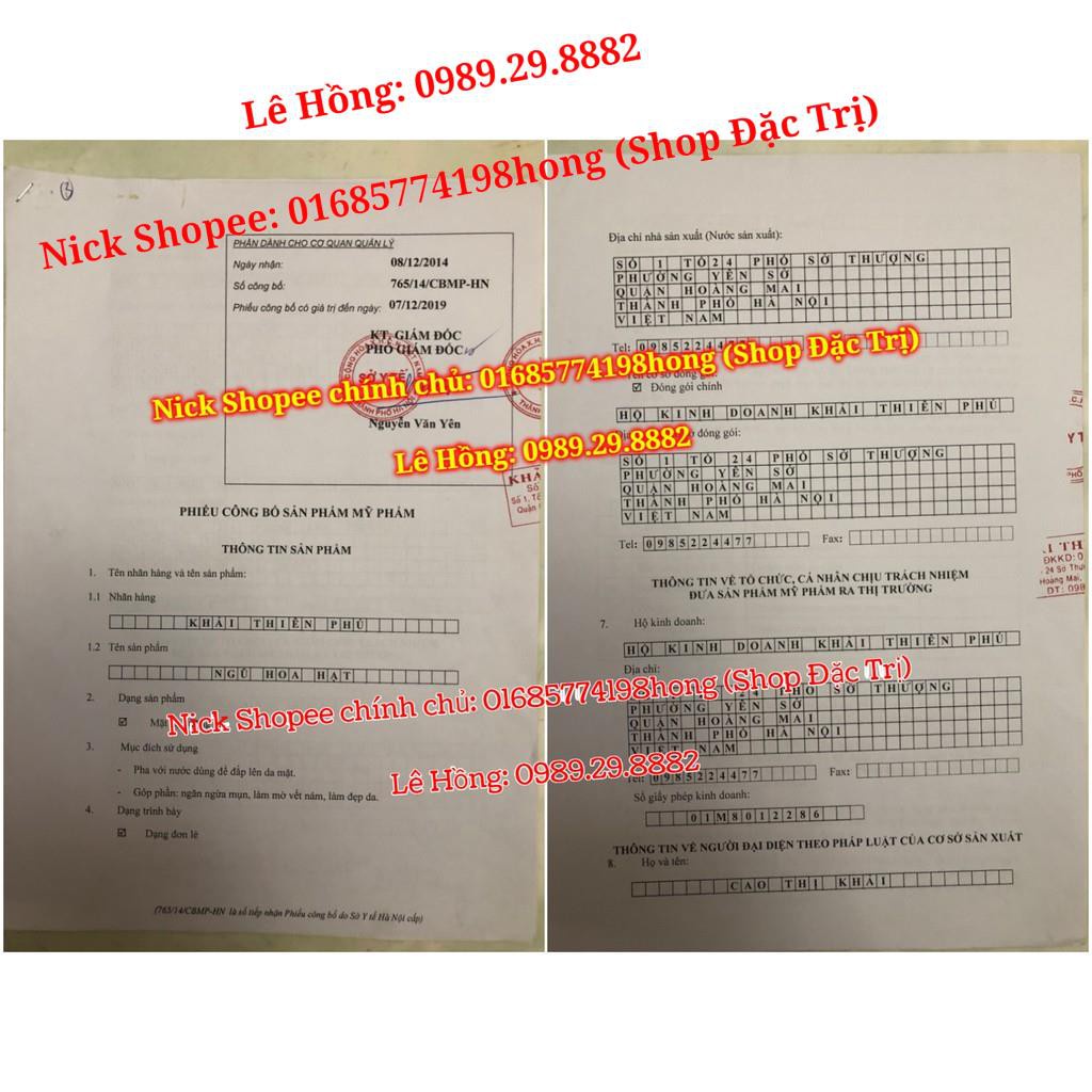 [Mẫu mới] <ChínhHãng> Mặt Nạ Ngũ Hoa Hạt Tina Lê (Gói 6 túi tổng 250gr) Giúp hết mụn, ngừa mụn, thải độc cho da, mờ nám,