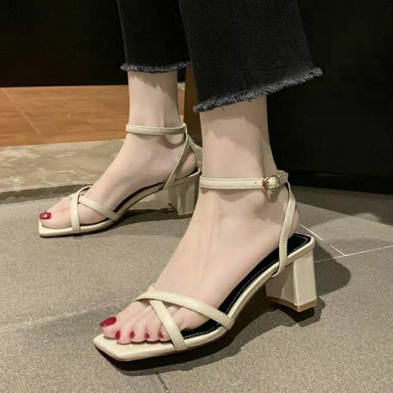 Giày cao gót dây mãnh nhiều màu cao 5cm BIG SIZE 32 33 34 40 41 42 43