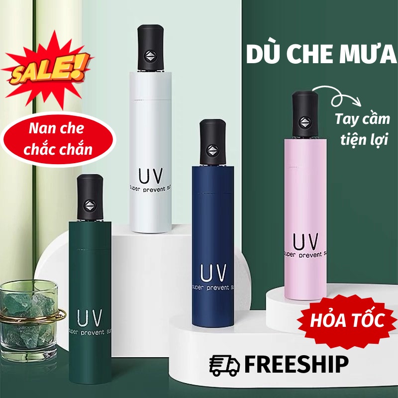 Ô Che Mưa Dù Gấp Gọn Tán Rộng 2 Lớp Tự Động Đóng Mở Chống Tia UV Thời Trang Sang Trọng Dù Che Mưa Toki