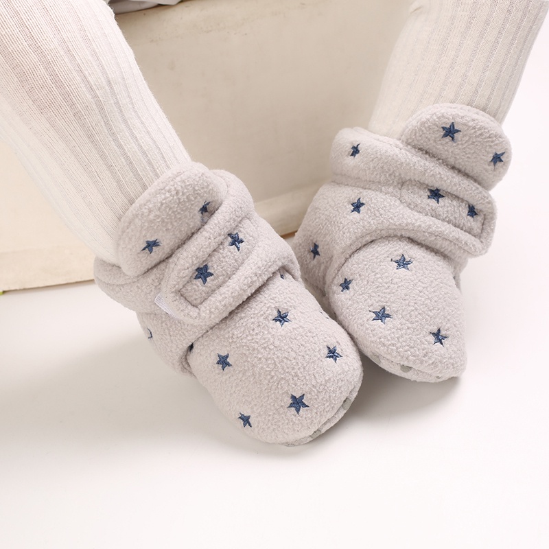 Giày Bốt Vải Len Mềm Giữ Ấm Mùa Đông Dành Cho Bé Trai Gái