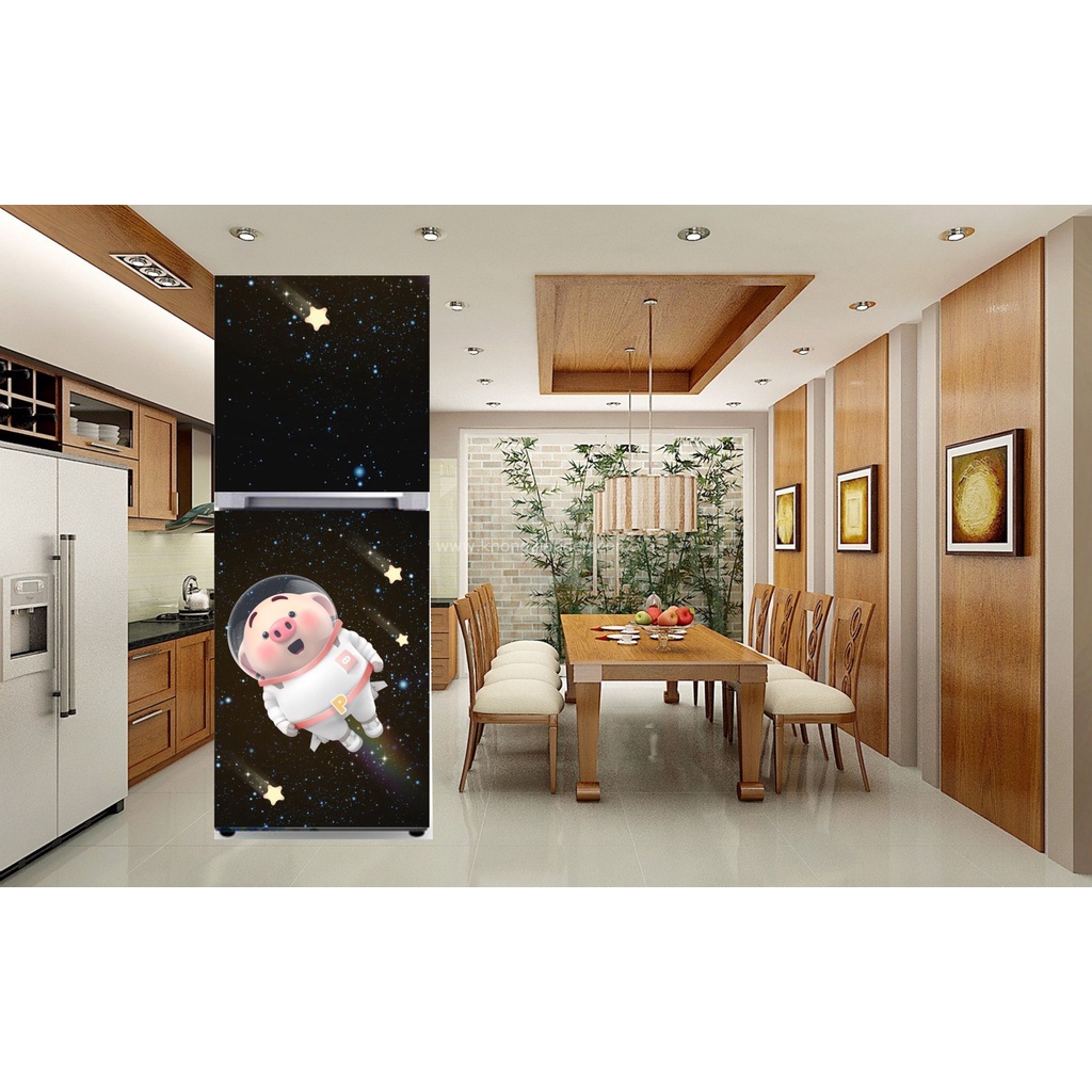 Giấy dán tủ lạnh chất liệu decal cao cấp chống thấm độ bền cao - miếng dán tủ lạnh mẫu siêu đáng yêu