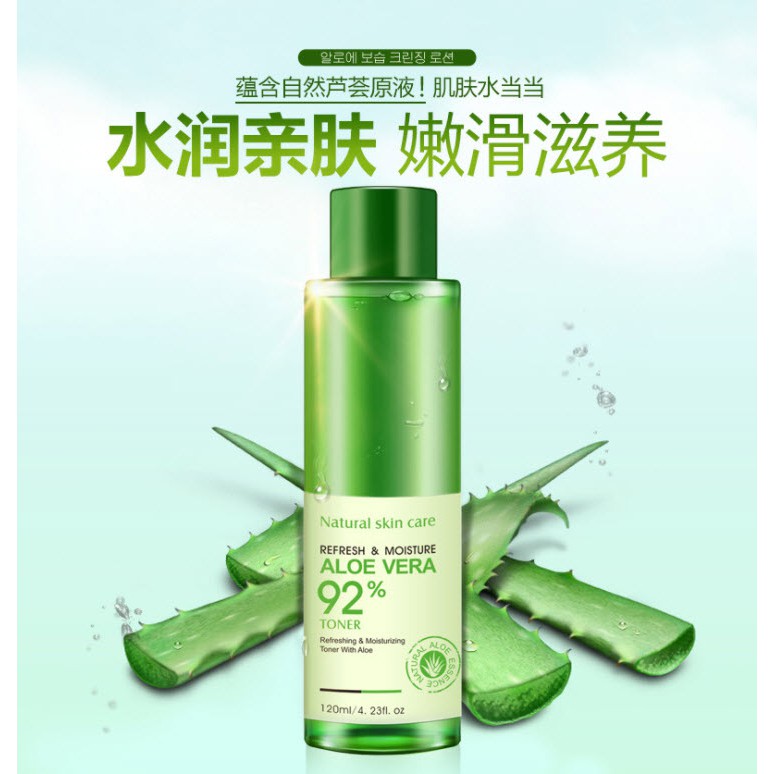 Nước Hoa Hồng Chiết Xuất Từ Lô Hội Bioaqua Refresh & Moisture Aloe Vera Toner | BigBuy360 - bigbuy360.vn