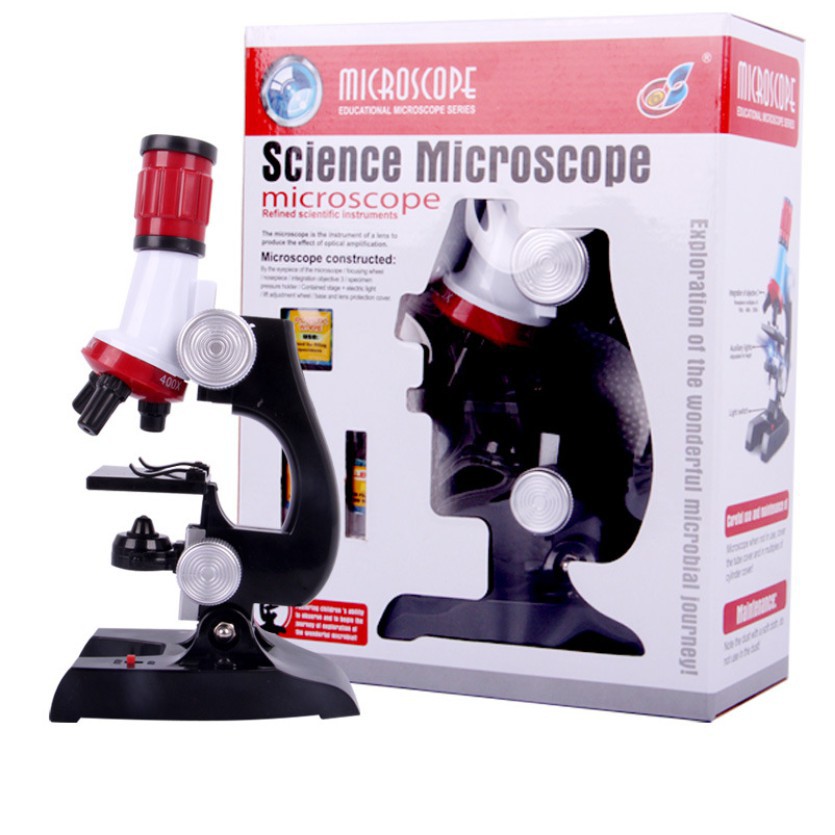 Bộ đồ chơi kính hiển vi phóng đại 480x-1200x cho bé tập làm nhà khoa học