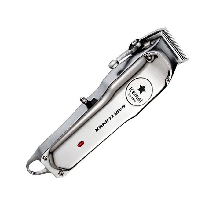 Tông đơ cắt tóc không dây Kemei KM-1997 lưỡi cắt thép cacbon cao không gỉ sét sắc bén đẳng cấp sang trọng
