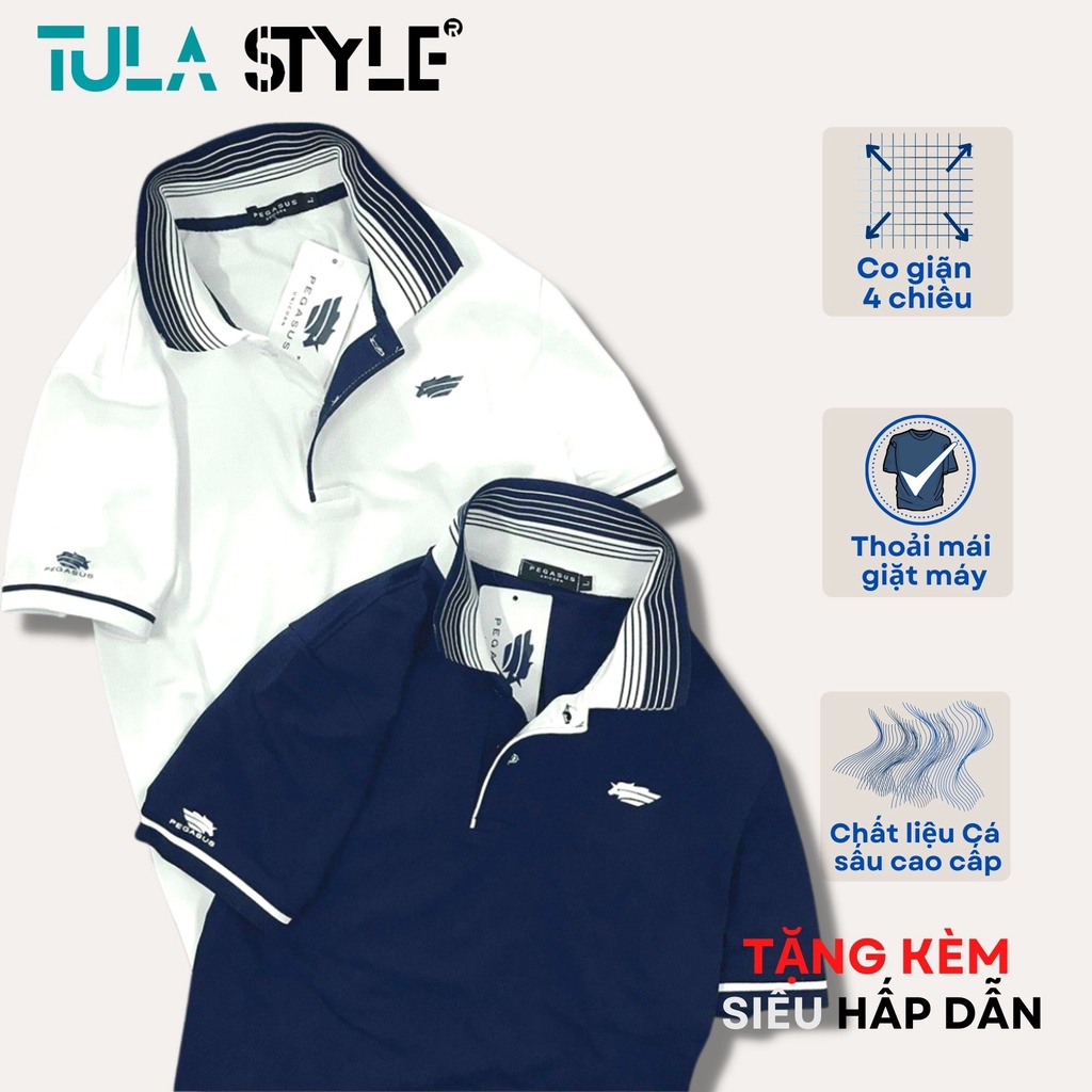 Áo thun Polo nam Tula Style basic trắng xanh đen có cổ bẻ đẹp cao cấp, áo phông nam simple đơn giản lịch sự tinh tế