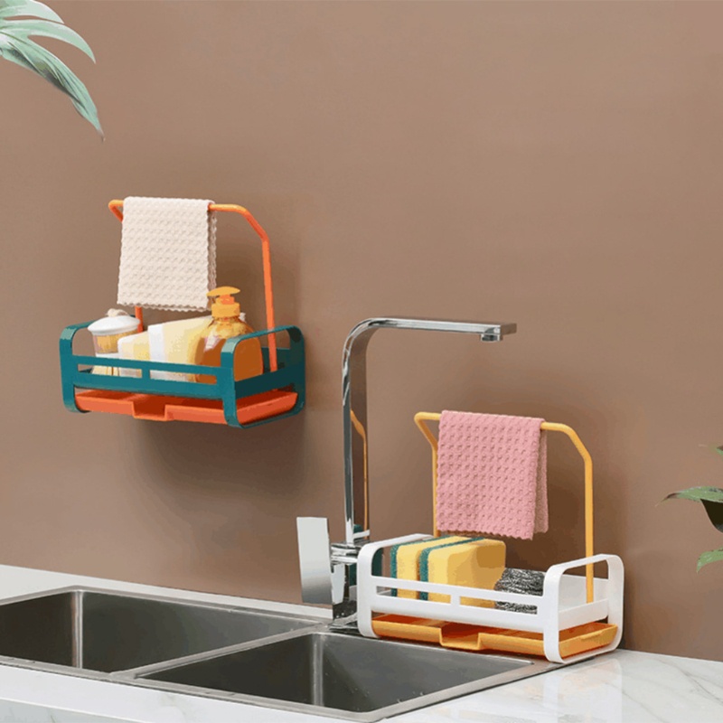 Giá Đỡ Đựng Xà Phòng / Khăn Lau Chén Dĩa / Mút Rửa Chén Ráo Nước Để Bàn Sắp X