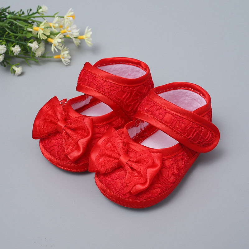 Giày Búp Bê Đế Mềm Chống Trượt Cho Bé Gái Tập Đi