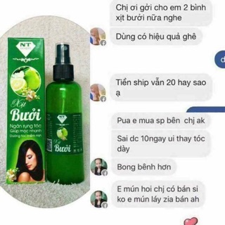 Xịt bưởi NT kích mọc tóc