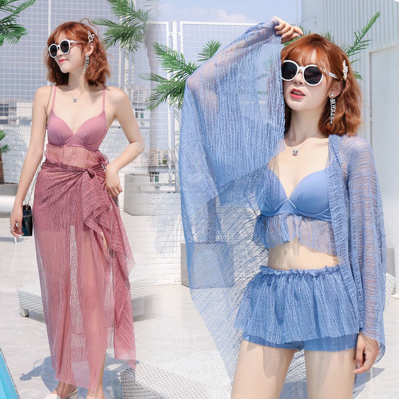 Đồ Bơi Nữ Bikini 3 Mảnh Phong Cách Hàn Quốc