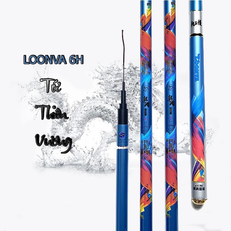 Cần câu tay TỨ THIÊN VƯƠNG – LOONVA 6H Hàng chính hãng, Cần câu đài, cần câu đơn.