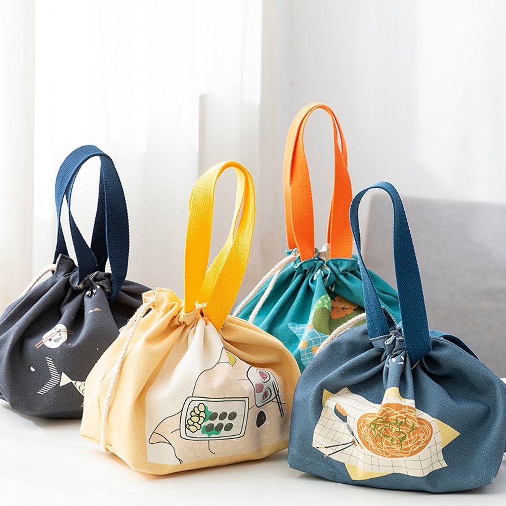 Túi Dây Rút Đựng Cơm Trưa Phong Cách Nhật Bản Dành Cho Nữ