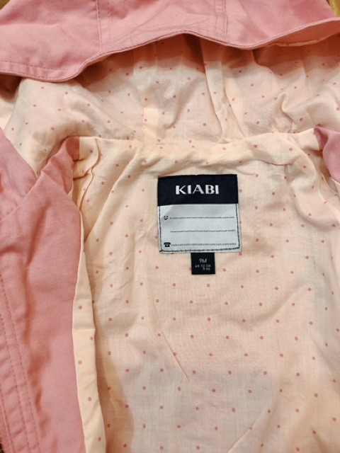 Áo khoác parka mỏng KIABIa 2 màu bé gái