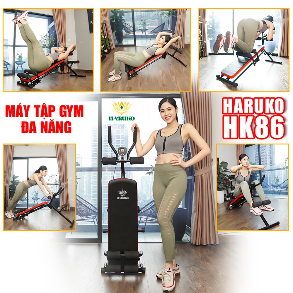 DỤNG CỤ TẬP THỂ DỤC TẠI NHÀ THÔNG MINH HARUKO [GIÁ RẺ NHẤT] [BẢO HÀNH 24 THÁNG TẠI NHÀ]