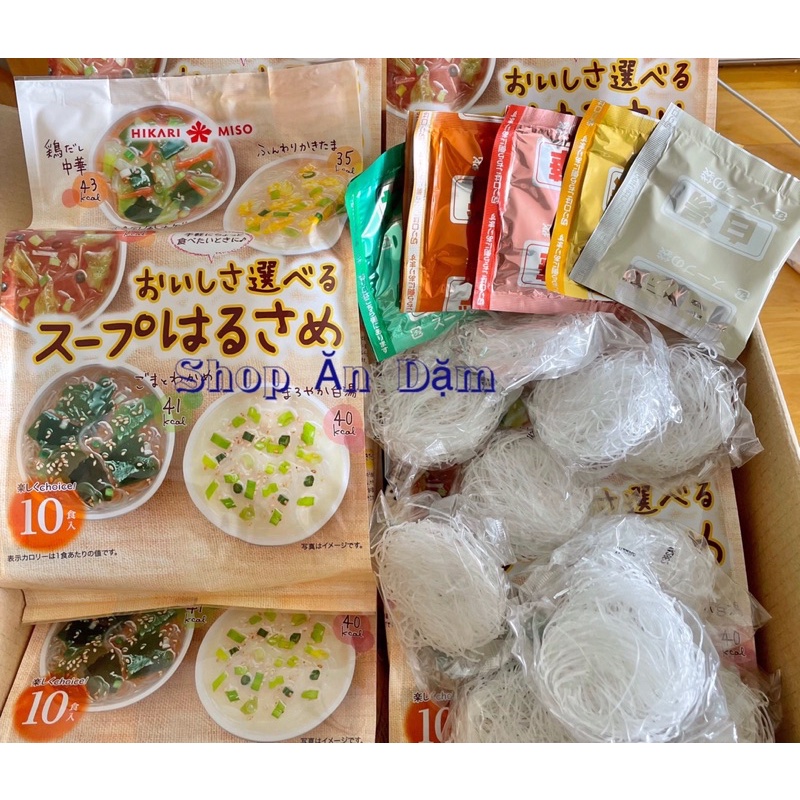 (Date 01/2024) Miến ăn liền cho bé - Miến Miso ngũ vị (10 gói) cho trẻ trên 12 tháng