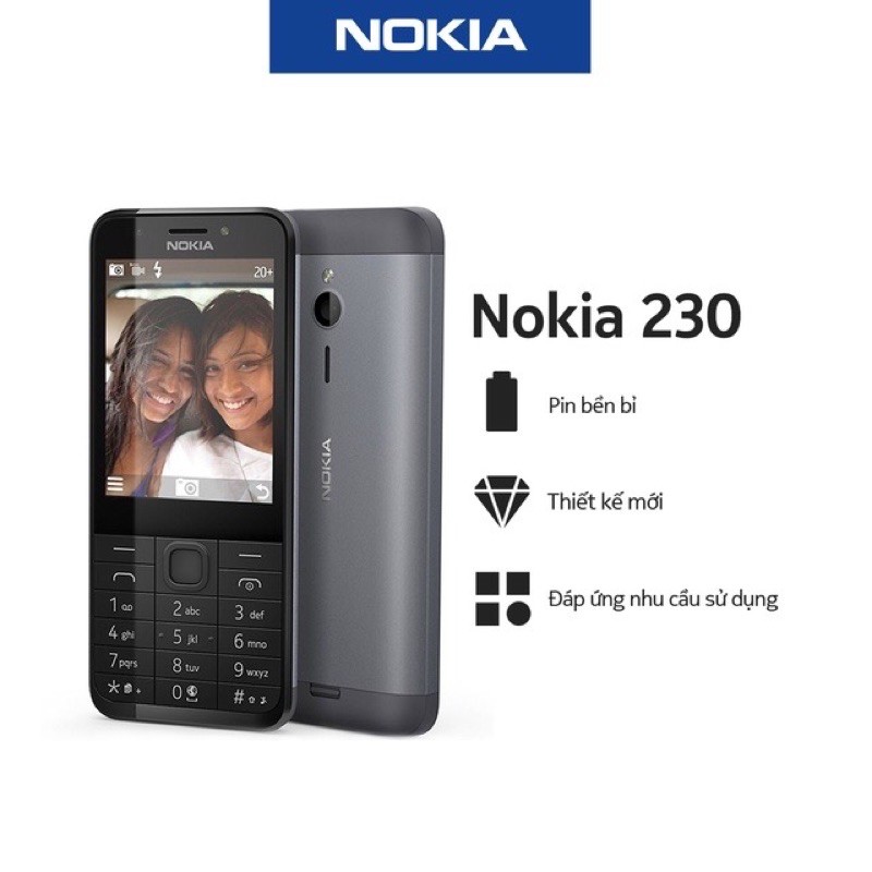 Điện thoại Nokia 230 - Hàng chính hãng