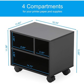 TỦ MÁY IN DI ĐỘNG LC002 - Mobile Under Desk Printer Machine Stand
