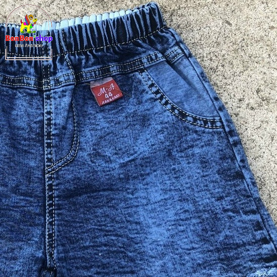 (Ảnh Thật 100%) quần đùi jean, quần bò short vải mềm cho bé gái size đại BONSHOP-QJ03