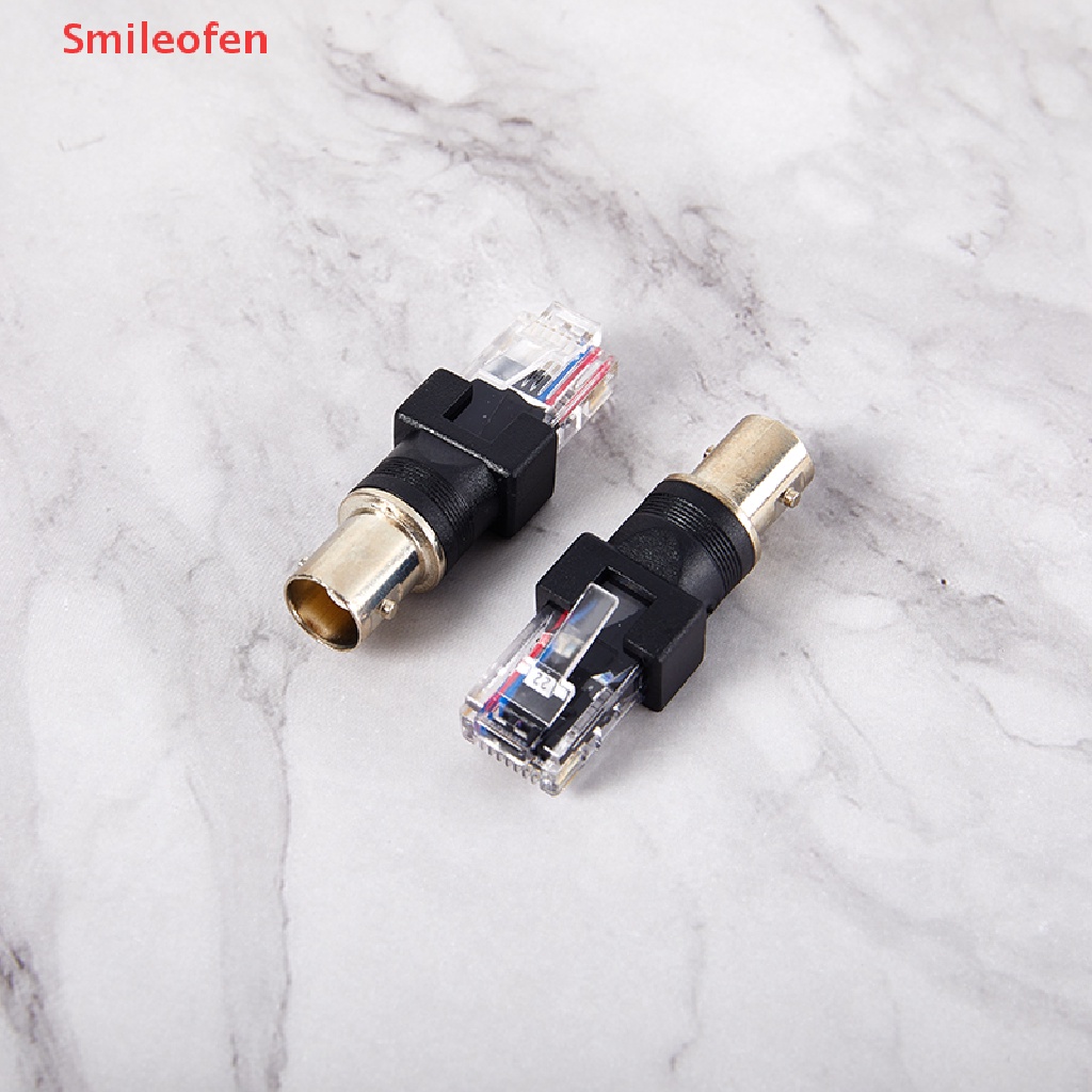 1 Đầu Nối BNC Female Sang RJ45 Male Plug RF Màu Đen Mới