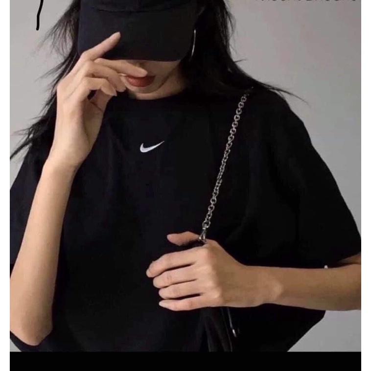 Áo Thun Basic Logo Thêu Chất Liệu Cotton Thoáng Mát