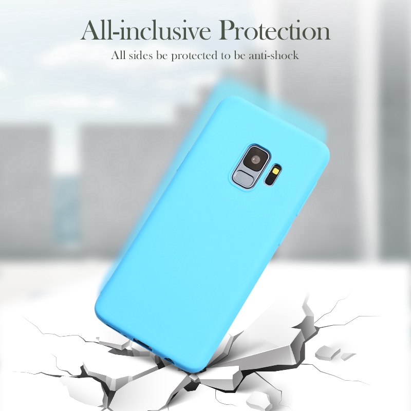 Ốp điện thoại TPU silicone mặt nhám nhiều màu dễ thương cho Huawei Y6 2017 Huawei Y5 2017 Honor 6