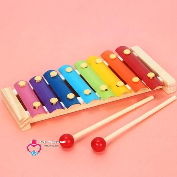 Đàn đồ chơi cho bé - Đàn Gỗ 8 Âm Thanh Phát Triển Khả Năng Cảm Quan, Cảm Thụ, Nhận Biết - Loại 1