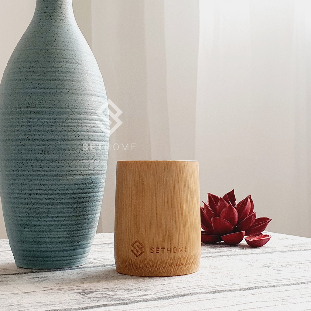 Cốc Tre 💖SETHOME 💖Ly Tre Uống Nước, Decor, Cắm hoa - Cốc Ly Kích Thước 8cm, 12 cm - Bamboo Tea Cup | BigBuy360 - bigbuy360.vn