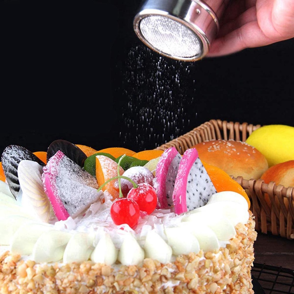 Hộp Đựng Gia Vị Bằng Thép Không Gỉ Có Nắp Lưới