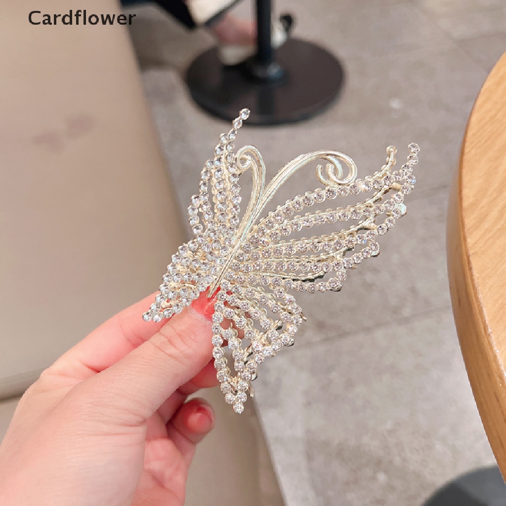 Kẹp Tóc Càng Cua Đính Đá Và Ngọc Trai Nhân Tạo Thanh Lịch Cho Nữ