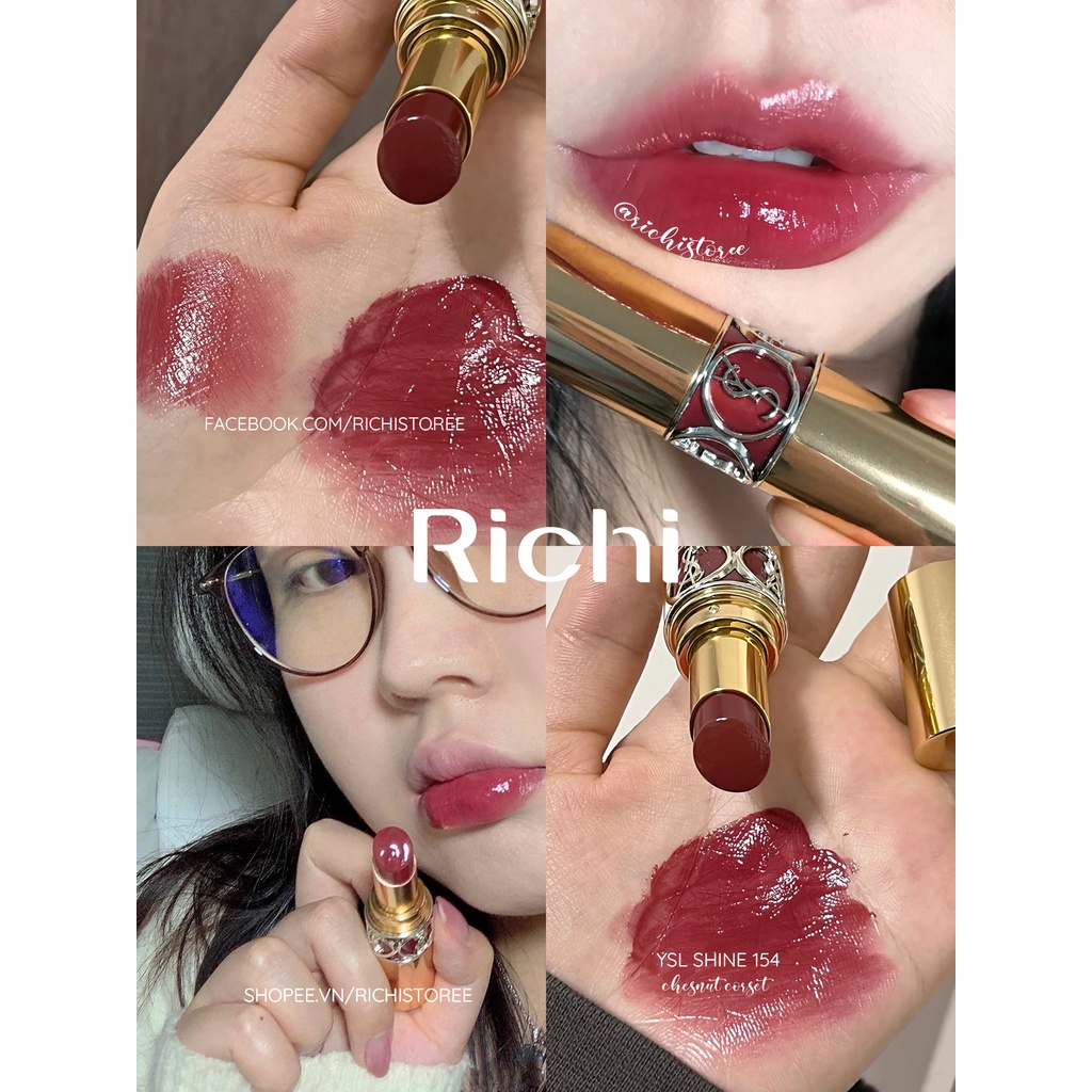 Son môi YSL Rouge Shine 131 - 76 - 122 - 82 - 46 - 16 - 154