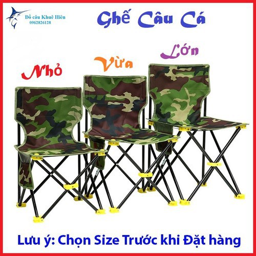 ghế câu cá rằn ri có chân cắm chống cần