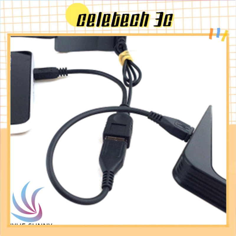 Cáp chữ Y chuyển đổi đầu Micro USB sang cổng USB OTG +cáp nguồn USB tiện dụng