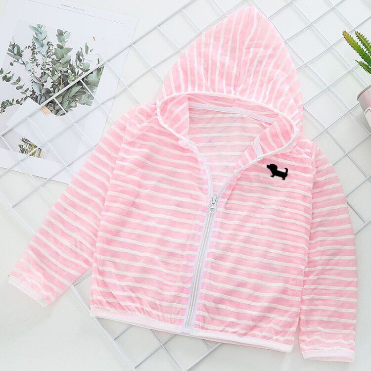 Áo hoodie dây khóa kéo chống tia UV cho bé