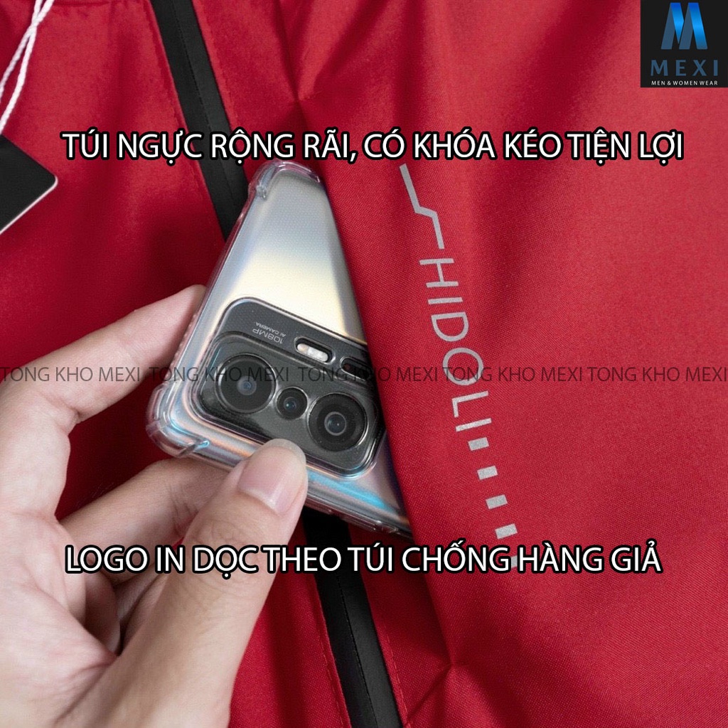 Áo khoác gió 2 lớp  Áo gió unisex chống nước chống bụi áo khoác ngoài cho nam gồm 5 màu có size 45-85kg