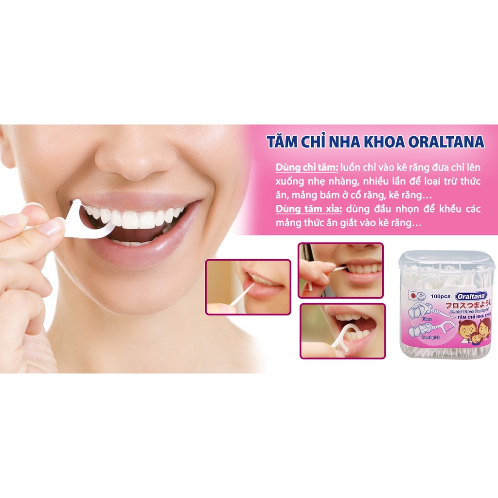 Tăm chỉ nha khoa Oraltana - Tiện dụng an toàn, không làm hại nướu - Soleil care