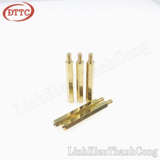 Bộ 10 Chiếc Cọc Đồng M3 35+6mm Đực-Cái