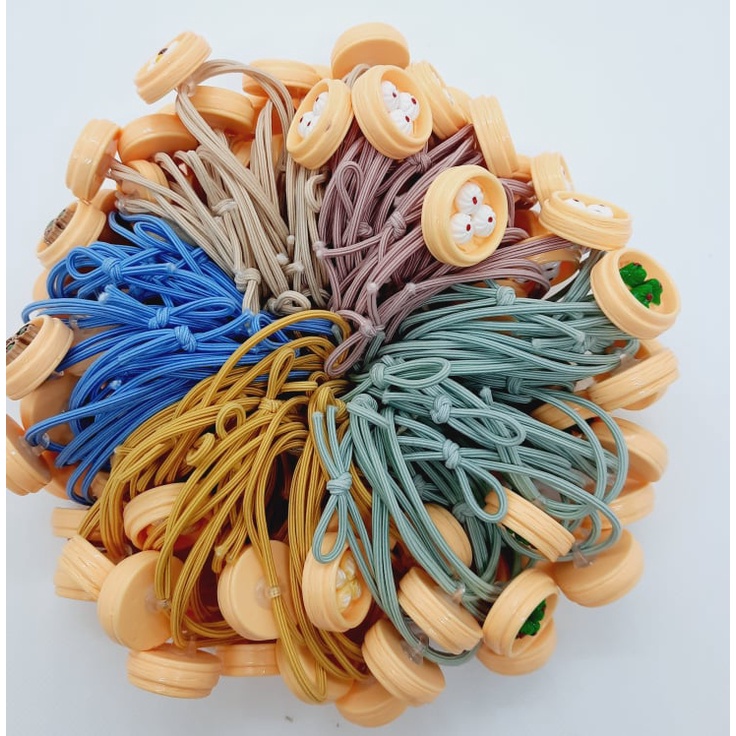 Dây cột tóc Icon,thun cột tóc hình đồ ăn siêu đáng iu