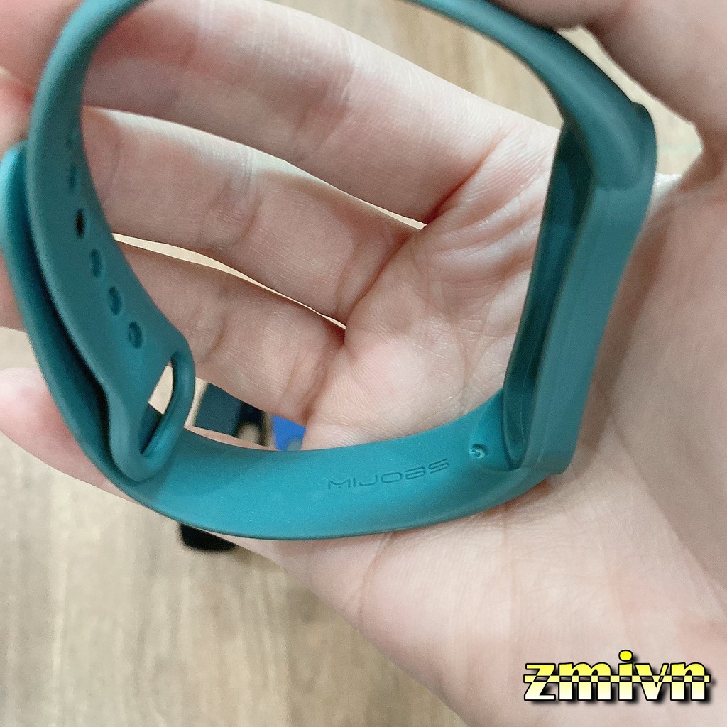 Dây silicon màu thay thế cho Xiaomi Miband 5 - Mijobs