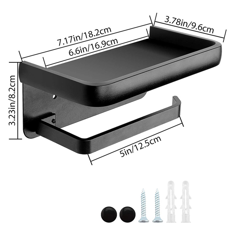 Giá Đỡ Cuộn Giấy Vệ Sinh Gắn Tường Chống Gỉ Sét Tiện Lợi Dành Cho Phòng Tắm