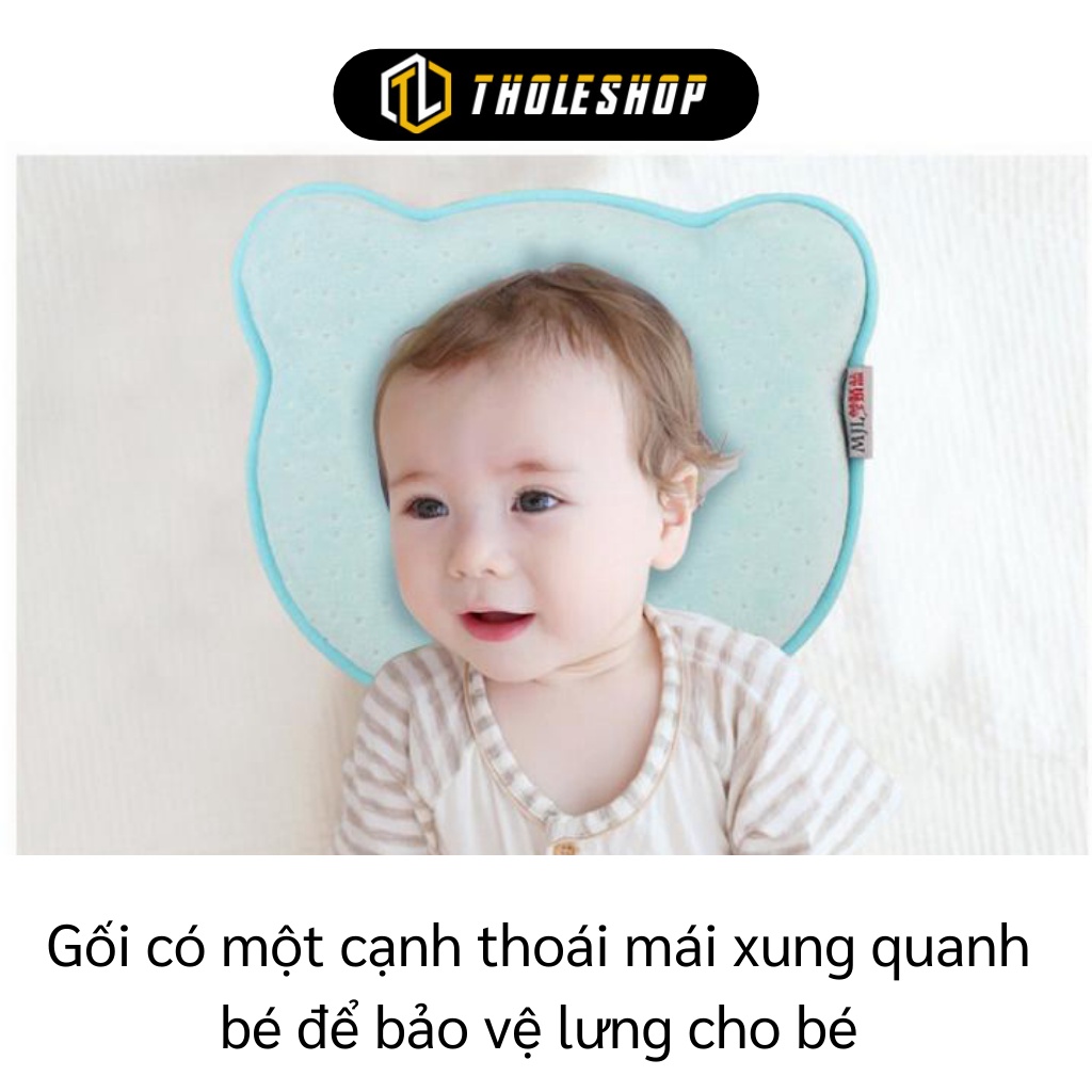 Gối Chống Méo Đầu - Gối Cho Bé Sơ Sinh, Thoáng Khi Lưng Và Cổ, Chống Ngạt 4251