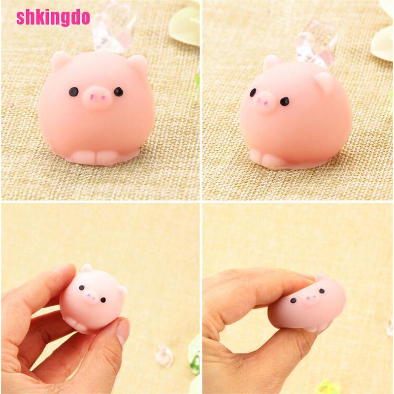 Đồ chơi bóp hình chú heo Mochi dễ thương giúp giảm căng thẳng