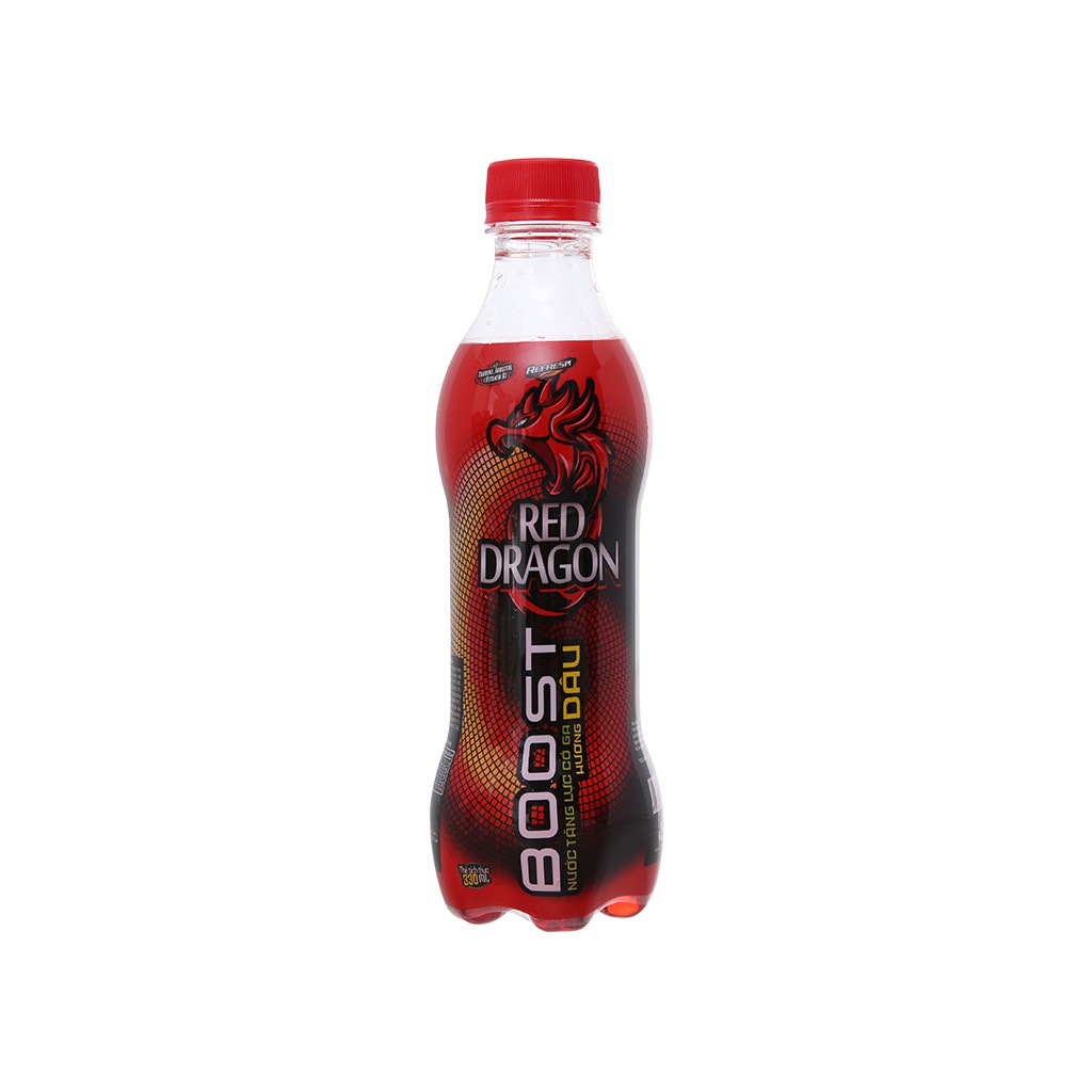 5 chai nước tăng lực Rồng Đỏ hương dâu 330ml