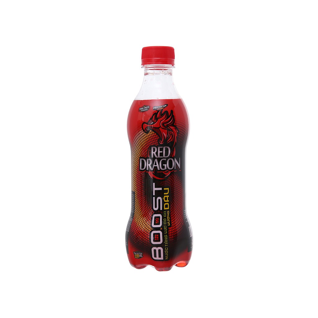 5 chai nước tăng lực Rồng Đỏ hương dâu 330ml