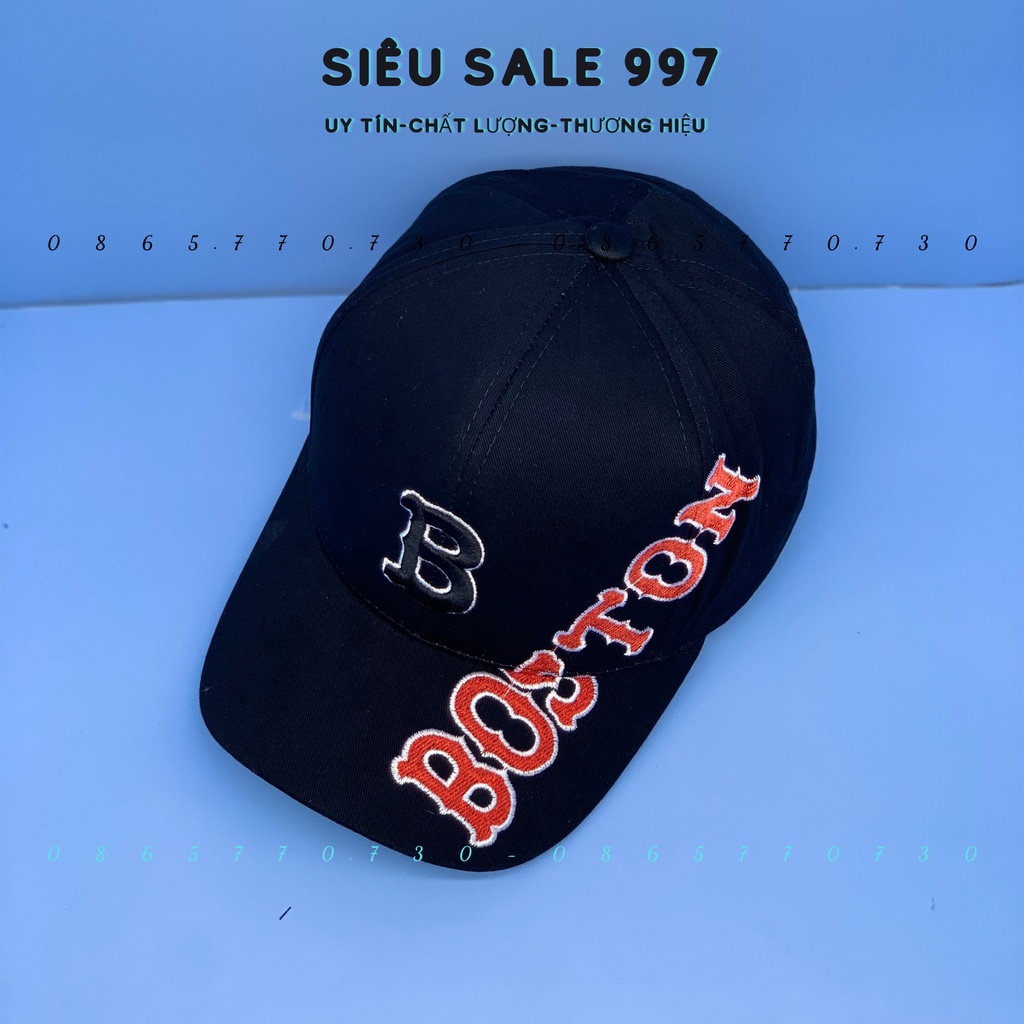 MŨ LƯỠI TRAI BOSTON KAKI DÀY CAO CẤP 2 MÀU THỜI TRANG