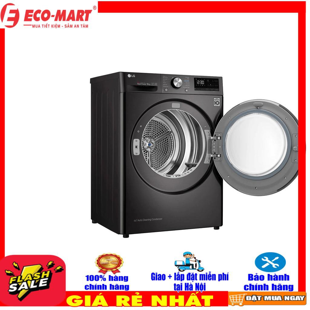 DVHP09B - Máy sấy bơm nhiệt LG Inverter 9 Kg DVHP09B - Heatpump