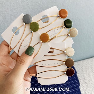 Kẹp tóc kim loại basic kiểu dáng Hàn Quốc