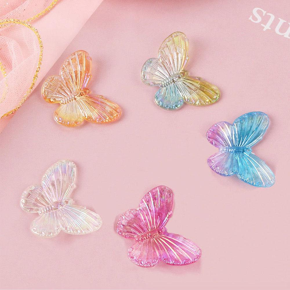 Set 10 Mặt Vòng cổ Hình Bươm Bướm Bằng Acrylic Trong Suốt