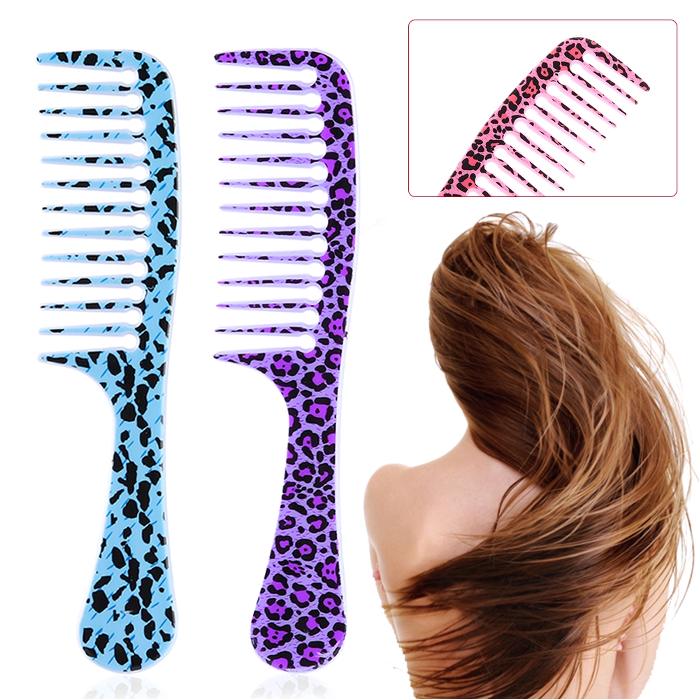 Lược Chải Tóc Bằng Nhựa Răng Thưa Chống Tĩnh Điện Chuyên Dụng